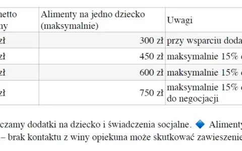 Ile wynoszą alimenty na dziecko? Sprawdź, co wpływa na wysokość