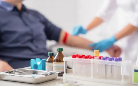 Pobieranie krwi w sobotę. Laboratoria pracują, by zapewnić ciągłość badań.