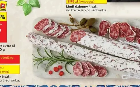 Kiełbasa szlachetna Biedronka - najlepsze ceny i wartości odżywcze