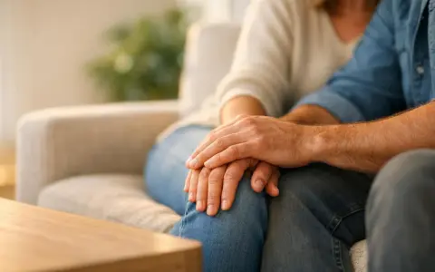 Mani che si stringono, un gesto di conforto che cerca di placare l'attaccamento insicuro.