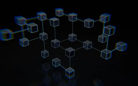 Sieć połączonych sześcianów, przypominająca blockchain. Co to jest?