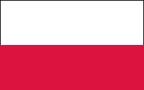 Flaga Polski do druku: biały pas na górze, czerwony na dole. Idealna do patriotycznych projektów.