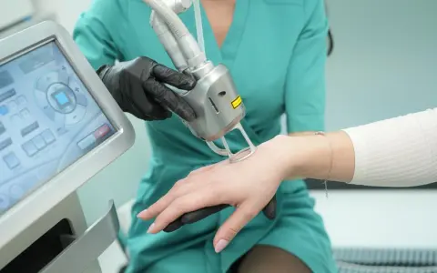 Zabieg laserowego usuwania blizn na dłoni. Nowoczesny sprzęt i profesjonalna obsługa. Czy laserowe usuwanie blizn NFZ jest dostępne?