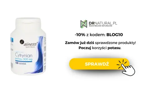 Cytrynian potasu 300 mg - suplement diety wspierający równowagę potasu. Odkryj naturalne sposoby na zdrowie.