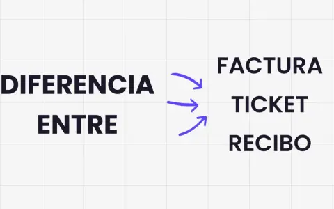 Diferencia entre factura, ticket y recibo.