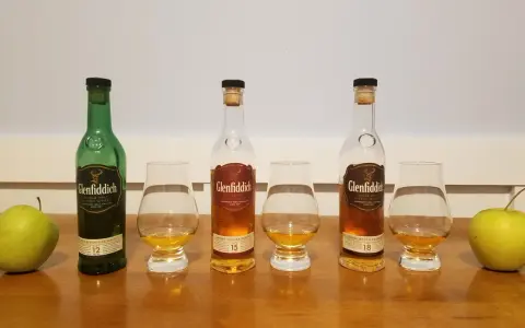 Degustacja Glenfiddich 12, 15 i 18 lat. Zbieram glenfiddich 18 opinie, porównując z młodszymi wersjami.