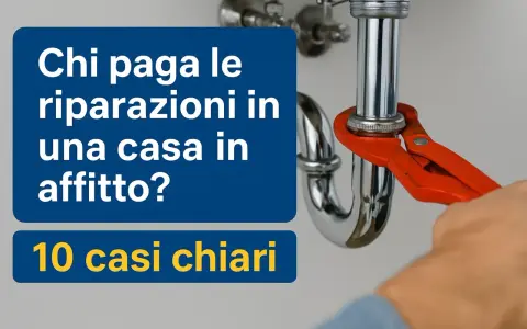 Chi paga le riparazioni in affitto? La revisione caldaia a chi spetta? 10 casi chiari.