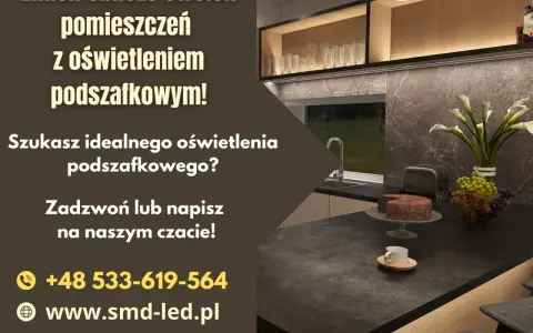 Nowoczesne oświetlenie pod meble kuchenne tworzy przytulną atmosferę. Zapytaj o nie!