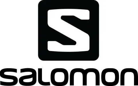 Logo de Salomon con la S estilizada y el nombre de la marca. Ideal para tu guía de tallas Salomon.