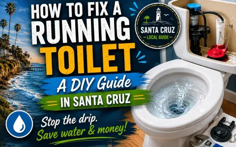 DIY guide for bathroom toilet repair in Santa Cruz. Stop the drip and save water & money with this guide.
