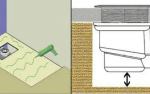 Instrucciones para colocar plato de ducha: sellado y conexión de desagüe.