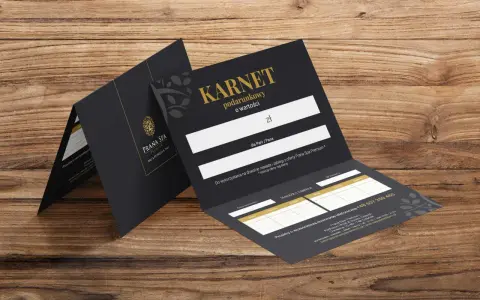 Elegancki voucher do spa Prana Spa Premium, idealny na prezent. Karnet podarunkowy o określonej wartości, do wykorzystania na masaże i zabiegi.
