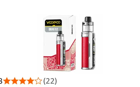 El kit Voopoo Drag S2 rojo, con su diseño elegante y potente, listo para ofrecer una experiencia de vapeo excepcional.