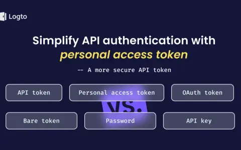Logto prezentuje, co to jest token przy logowaniu: personal access token jako bezpieczniejsza alternatywa dla API token, OAuth token, API key, hasła i bare token.
