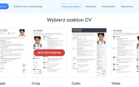 Wybieraj spośród szablonów CV, aby łatwo stworzyć profesjonalny dokument. Dowiedz się, jak napisać CV na telefonie, korzystając z gotowych wzorów.