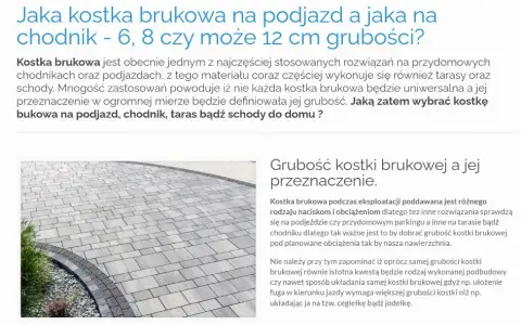 Jakiej grubości kostka na podjazd? Uniknij kosztownych błędów