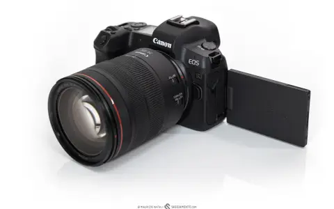 Canon EOS R con obiettivo RF 24-105mm, un'ottima scelta per chi cerca il miglior canon eos r prezzo.