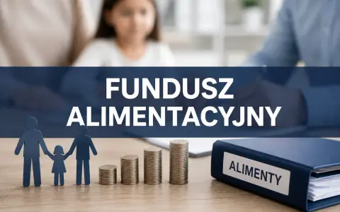 Rodzina i rosnące stosy monet symbolizują, jak działa fundusz alimentacyjny, wspierając dzieci.