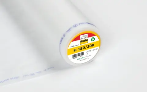 Rouleau de molleton thermocollant Vlieseline H 180/308, idéal pour entoiler un tissu et lui donner tenue et structure.