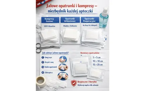Jałowe opatrunki i kompresy – niezbędnik każdej apteczki
