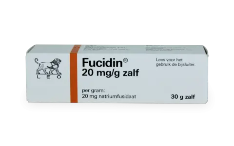 Opakowanie maści Fucidin 20 mg/g z logo LEO.