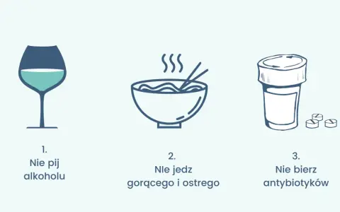 Po powiększaniu ust unikaj alkoholu, gorących i ostrych potraw oraz antybiotyków.