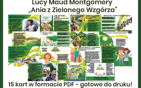 Streszczenie „Ani z Zielonego Wzgórza” – graficzna analiza postaci, motywów i przesłania książki Lucy Maud Montgomery.