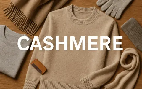 Prendas de lujo: suéteres, bufanda, guantes y peine para el cuidado de que es el cashmere, la fibra más suave y cálida.