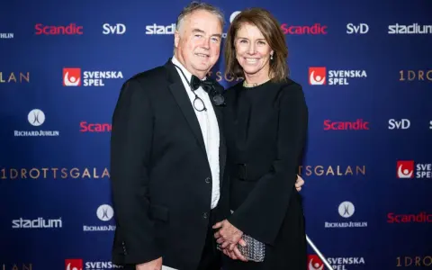 Helen Alfredsson och Kenta Nilsson på Idrottsgalan.