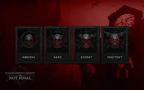 Diablo 4 poziomy trudności: Normal, Hard, Expert, Penitent. Wybierz swój poziom wyzwania w Sanktuarium.