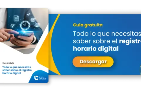 Guía gratuita sobre registro horario digital. Aprende sobre sistemas de fichaje y gestión del tiempo con esta descarga.