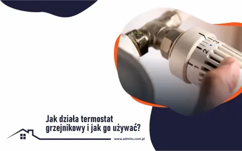 Dłoń reguluje termostat grzejnikowy, pokazując, jak działa termostat w grzejniku i jak go używać.