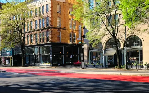 Quirk Hotel and shops in Richmond, Virginia, offer a vibrant urban experience.