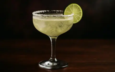 En svalkande margarita med saltkant och lime, perfekt för ett enkelt margarita recept.