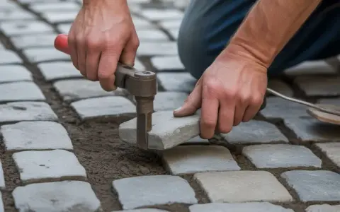 Jak wyciągnąć pojedynczą kostkę brukową bez uszkodzeń sąsiednich elementów