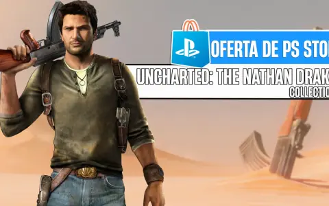 Nathan Drake, con un rifle al hombro, posa en un desierto. Oferta de PS Store: Uncharted: The Nathan Drake Collection.