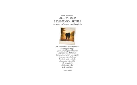 Guida per caregiver e familiari di persone con Alzheimer, che affronta le quattro fasi della malattia. Immagine di due anziani che camminano.