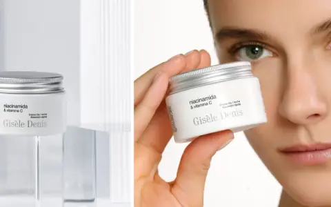 Crema Gisèle Denis con niacinamida y vitamina C, ideal para día y noche. Una piel radiante y de rápida absorción.