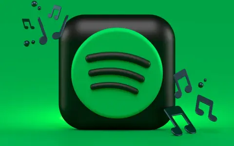 Spotify-logotypen med musiknoter som svävar runt. Kanske är det här den mest streamade låten på Spotify?