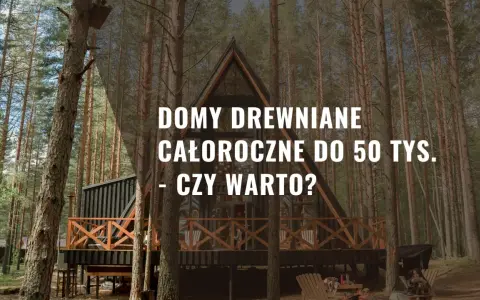 Nowoczesny dom drewniany całoroczny do 50 tys. pod klucz w otoczeniu lasu. Czy warto zainwestować w takie rozwiązanie?