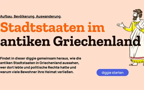 Ein grieche der antike erklärt die Stadtstaaten im antiken Griechenland.