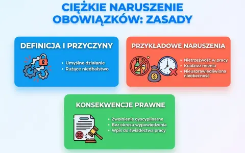 Zwolnienie dyscyplinarne krok po kroku: uniknij błędów, chroń firmę