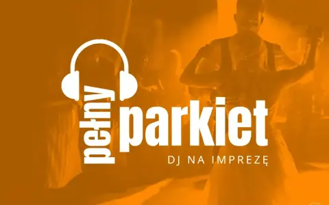 DJ na imprezę, który zapewni hity do tańca na parkiecie. Para tańczy w tle.