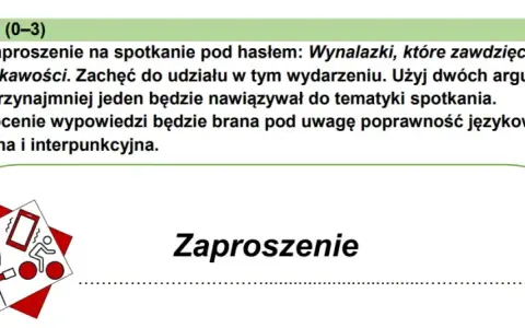 Jak napisać zaproszenie na egzamin ósmoklasisty, aby zdobyć maksymalne punkty