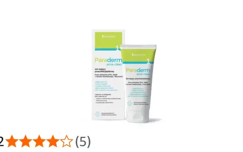 Żel myjący Paraderm acne clean z kwasem salicylowym, olejkiem z drzewa herbacianego i niacynamidem. Rekomendowany przez specjalistów.