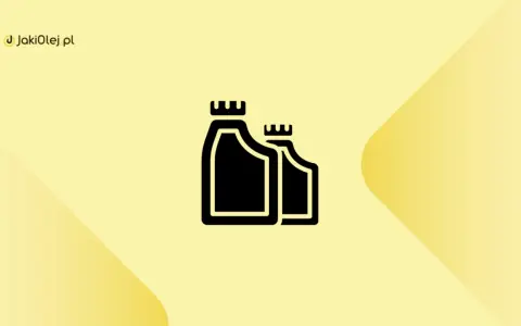 Dwie czarne ikony kanistrów symbolizujące lepkość oleju. Logo JakiOlej.pl.
