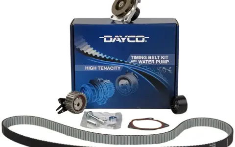 Zestaw paska rozrządu z pompą wody Dayco, kluczowy element dla każdego mechanika.
