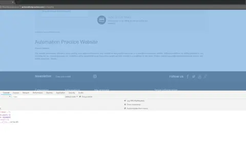Konsola przeglądarki pokazuje wynik zapytania $x("/html/.."), które znajduje element nadrzędny (ancestor) dokumentu.
