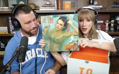 Taylor Swift prezentuje okładkę swojego nowego albumu "The Life of a Showgirl".