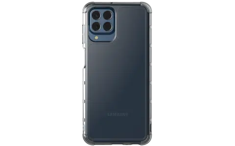 Przezroczyste etui ochronne na Samsung Galaxy M33 5G z wzmocnionymi narożnikami.
